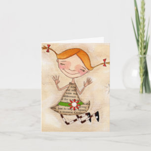 Usted me hace feliz - tarjeta de nota