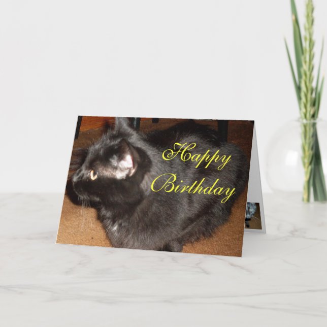 ¿USTED ME PENSÓ OLVIDARÍA? Tarjeta de BIRTHADAY (Anverso)