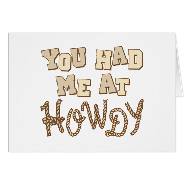Usted me tenía en Howdy (Anverso (Horizontal))
