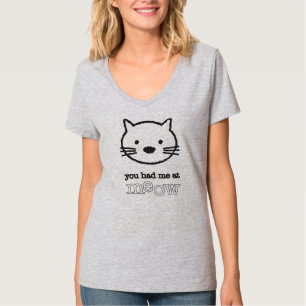 Usted me tenía en la camiseta con cuello de pico