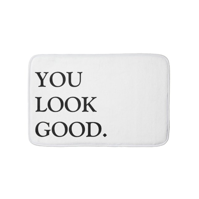 usted mira la buena alfombra de baño (Anverso)