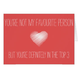 Usted no es mi favorito, sino que usted es tarjeta