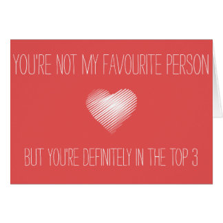 Usted no es mi favorito, sino que usted es tarjeta