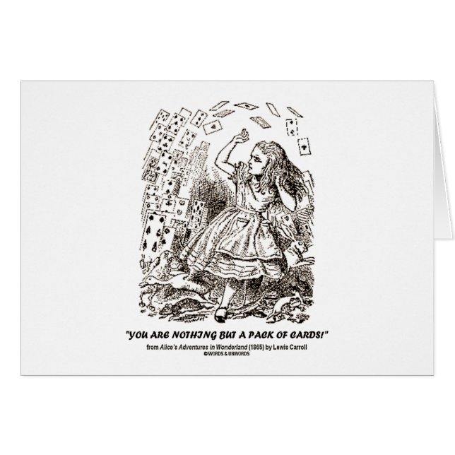 Usted no es nada sino un paquete de tarjetas (Anverso (Horizontal))