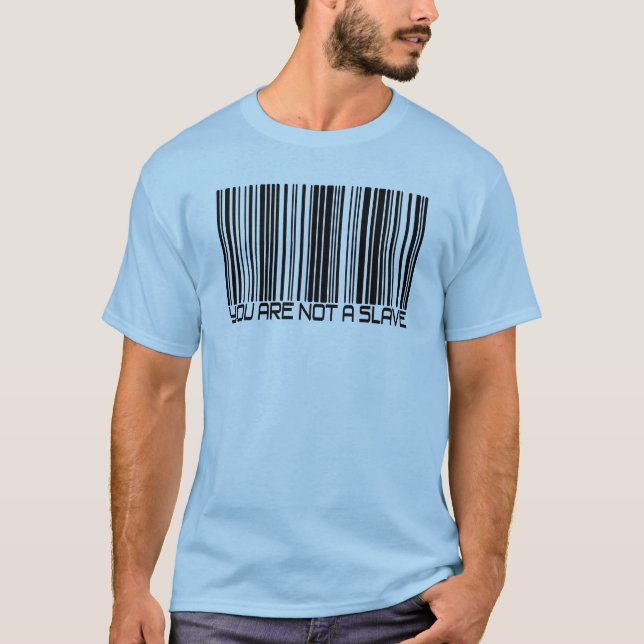 Usted no es un esclavo - camiseta de la clave de (Anverso)