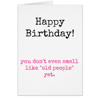 Usted no huele viejo