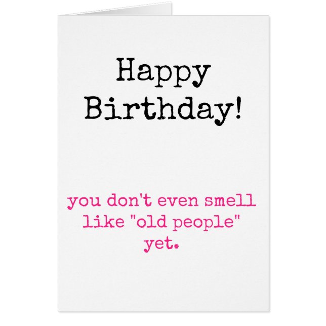 Usted no huele viejo (Frente)