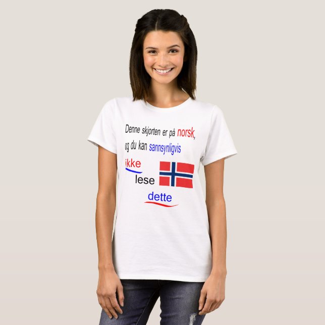 Usted no puede leer probablemente esta camiseta (Anverso completo)