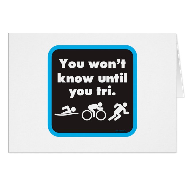 Usted no sabrá hasta que usted tri (Anverso (Horizontal))