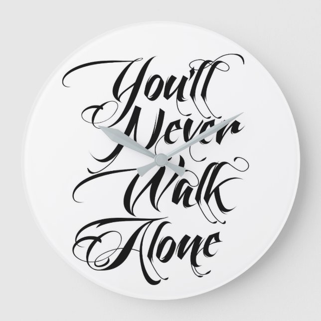 Usted nunca caminará el reloj solo YNWA (Anverso)