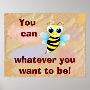 Usted puede (Bee) - Poster de arte infantil