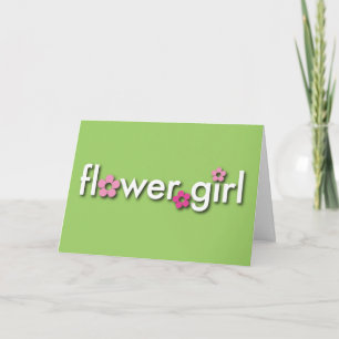 ¿Usted será mi florista? Tarjeta
