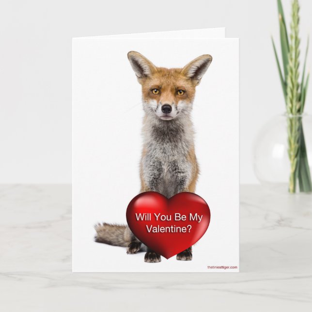 Usted será mi Fox de la tarjeta del día de San (Anverso)