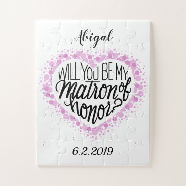 Usted será mi matrona del rompecabezas del honor (Vertical)