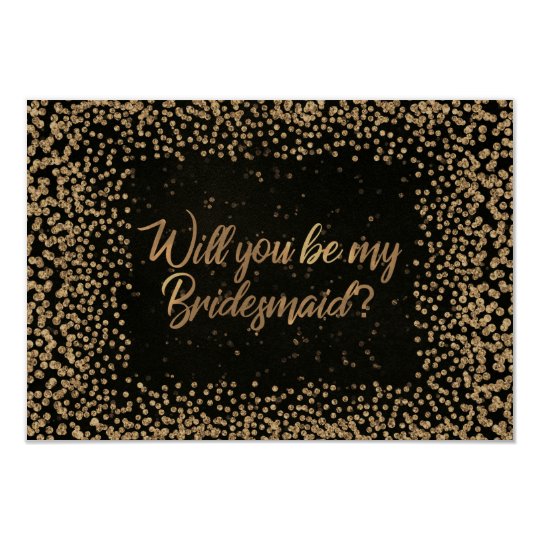 Usted será mi oro del purpurina de Brown VIP de la Invitación 8,9 X 12,7 Cm