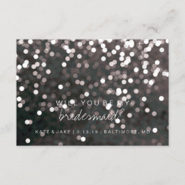 Usted será mi tarjeta de la dama de honor - negro