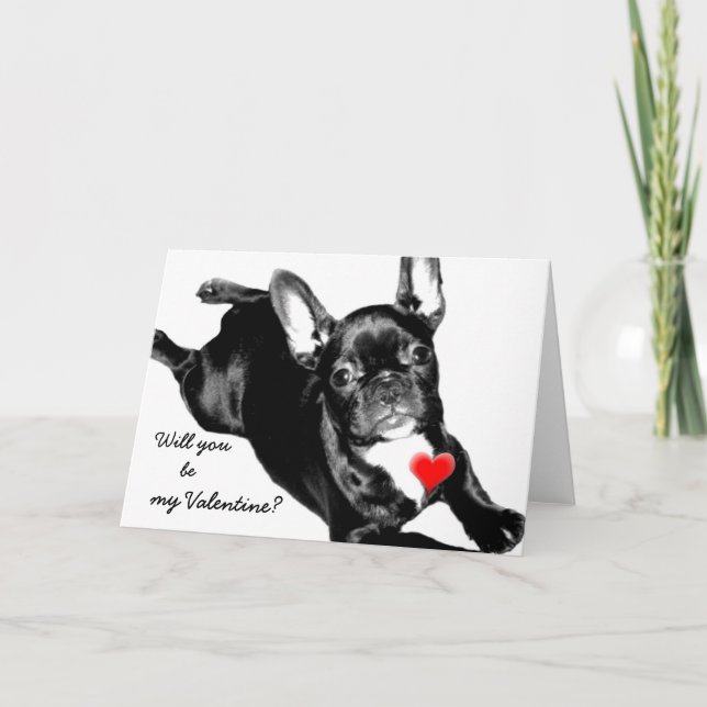 Usted será mi tarjeta del bulldog francés de la (Anverso)