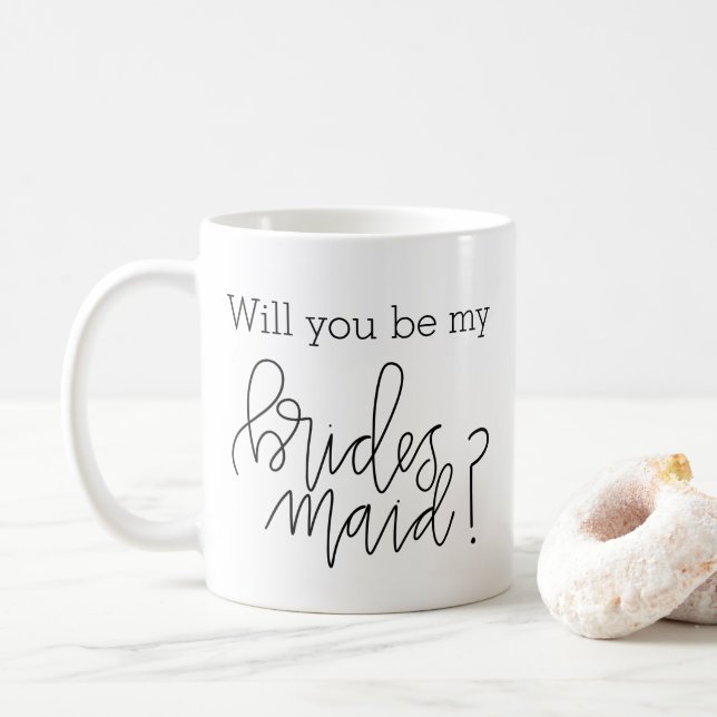 Usted será mi taza de la caligrafía de la dama de (Con donut)