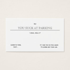 Usted Suck En El Estacionamiento