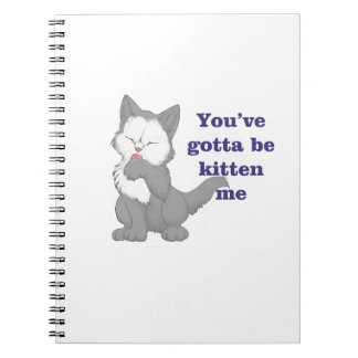 Usted tiene que ser gatito yo cuaderno