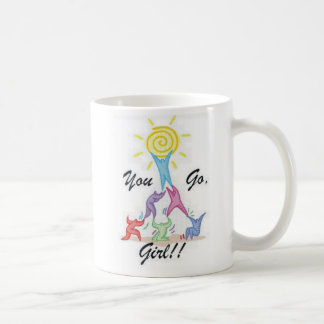 Usted va taza del chica