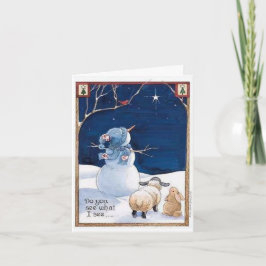 Usted ve lo que veo - tarjeta de Navidad