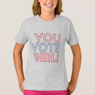 Usted vota la camiseta del raglán de la manga del