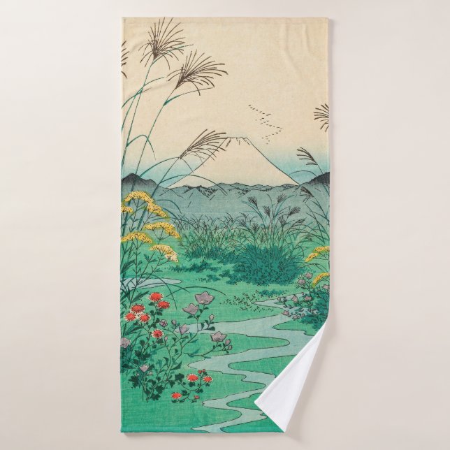 Utagawa Hiroshige - Llanura de Otsuki en la provin (Toalla de baño)