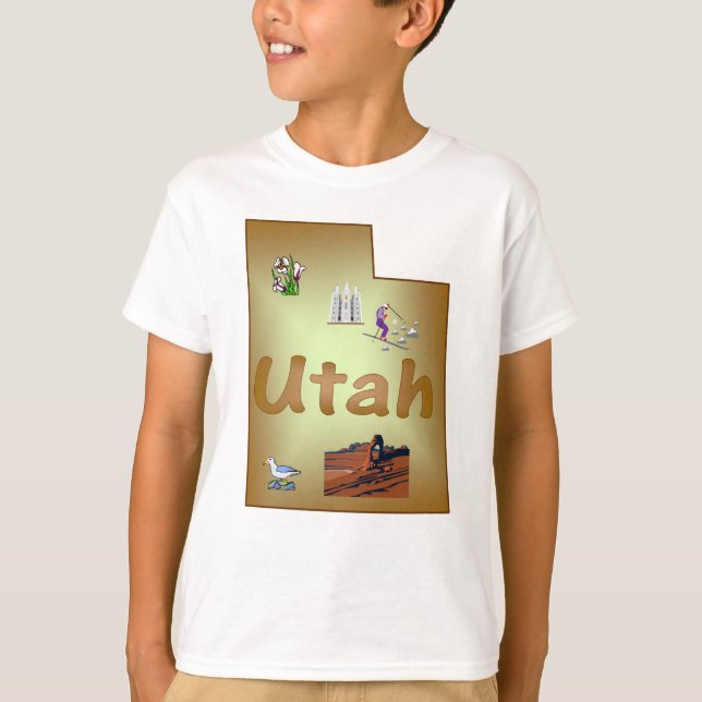 Utah embroma la camiseta (Anverso)