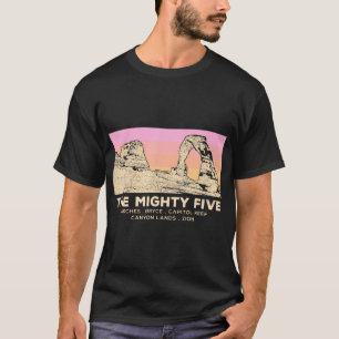 Utah La Poderosa Camiseta De Los Cinco Parques Nac