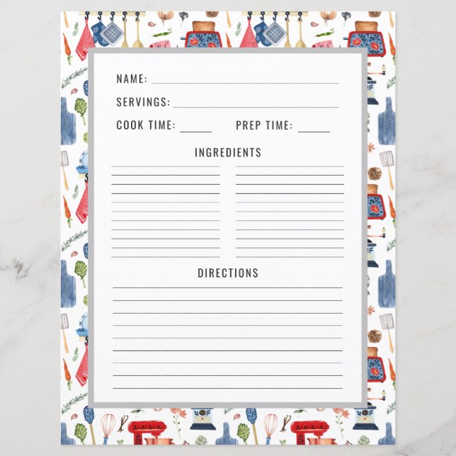 Utensilios de cocina acuática | Página de enlace d (Anverso)