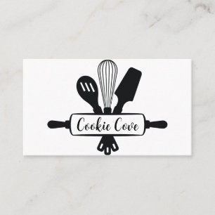 utensilios de cocina panadería en casa tarjetas de