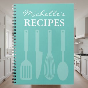 Utensilios de cocina personalizados libreta de rec