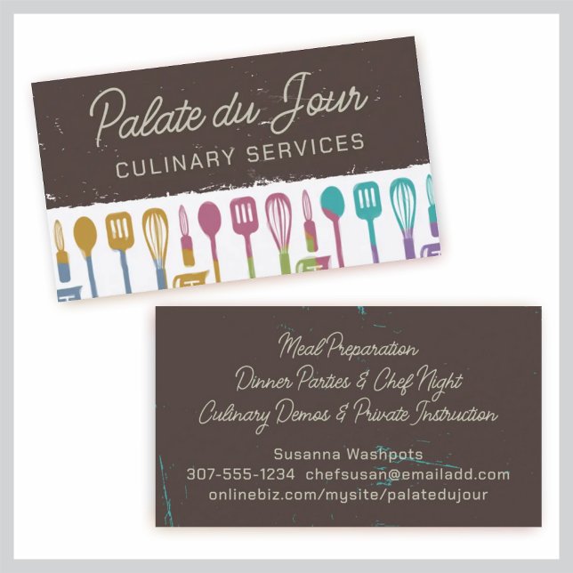 utensilios de cocina tarjetas de cocina del chef (Subido por el creador)
