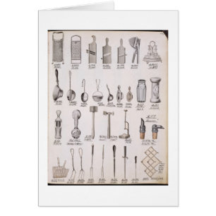 Utensilios de la cocina, de un catálogo comercial