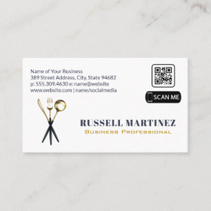 Utensilios   Tarjeta de presentación QR Code