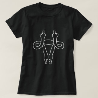 UTERUS DUECES Camiseta PERSONALIZABLE DE DEDOS MED