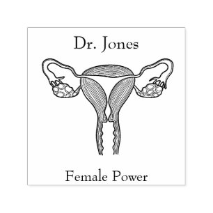 Uterus, órganos humanos se autoinclina sello de ca