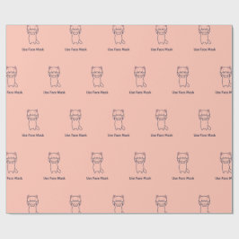 UTILIZAR papel de envolvimiento de KITTEN DE MÁSCA