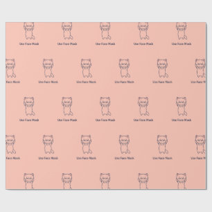 UTILIZAR papel de envolvimiento de KITTEN DE MÁSCA