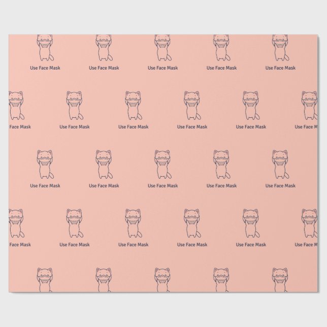 UTILIZAR papel de envolvimiento de KITTEN DE MÁSCA (Superficie plana)