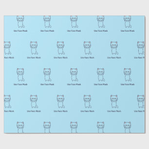 UTILIZAR papel de envolvimiento de KITTEN DE MÁSCA