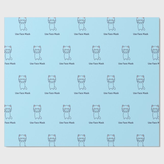 UTILIZAR papel de envolvimiento de KITTEN DE MÁSCA (Superficie plana)