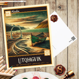 Utqiagvik, Alaska | Tarjeta Postal Antiguo