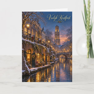 Utrecht Oudegracht Feliz Navidad