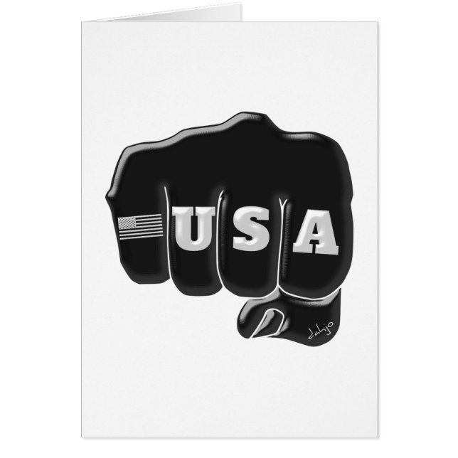 UU. Fist Bump con la bandera estadounidense (Frente)