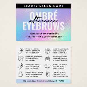 UV Gloss Holographic Ombre Polvo Brows Aftercare