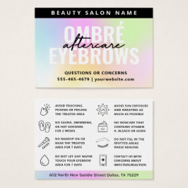 UV Gloss Rainbow Ombre Polvo Brows Aftercare