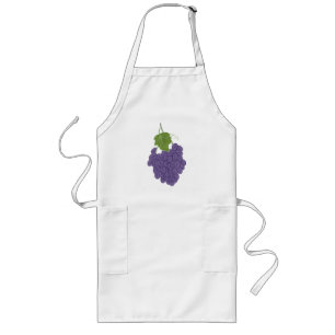 Uvas de concordia púrpura pintando en delantales