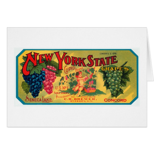 Uvas del Estado de Nuevo York (Anverso (Horizontal))